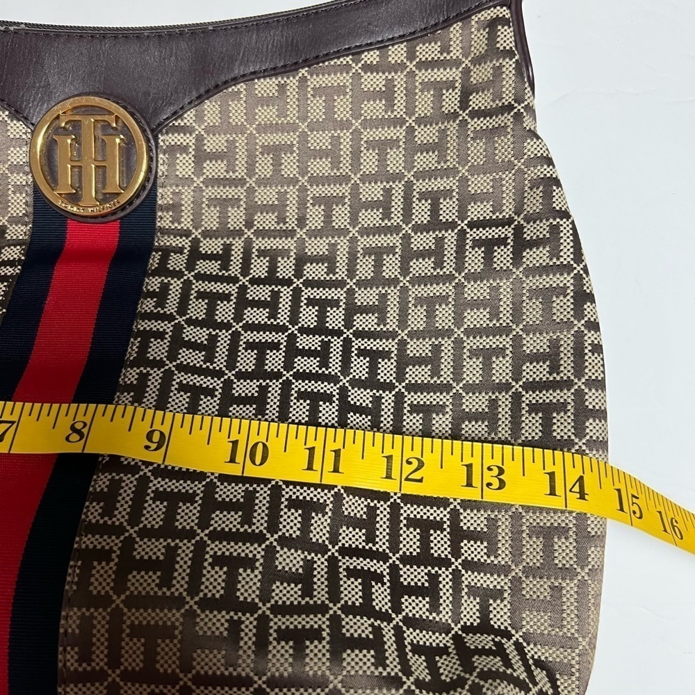 Tommy Hilfiger Vintage Logo Canvas Shoulder Bag - Picture 10 of 12
